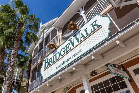 Bridgewalk a landmark resort - Specialties: Located on Bridge Street in the historic district of Bradenton Beach, BridgeWalk puts you at the center of the island's activity. Walk to some of the island's best restaurants, stores, and coffee shops, rent a bike, or hop on the free trolley anytime between 7am and 10pm. There's no need for a car once you arrive. Stroll to the beach easily and enjoy complimentary beach chairs ... 